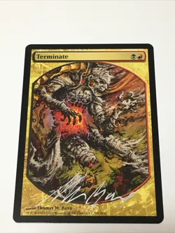1x Terminate (Signed) - Magic Player Rewards - MTG - Image 1
