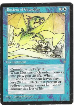 MTG - HP - Illusions of Grandeur - Enchantment - Rare - Ice Age - Image 1