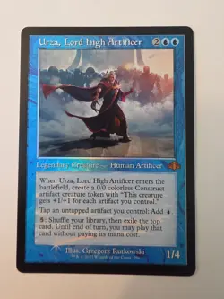 Urza, Lord High Artificer - MTG - Retro - Dominaria Remastered - #296 - NM- Foil - Image 1