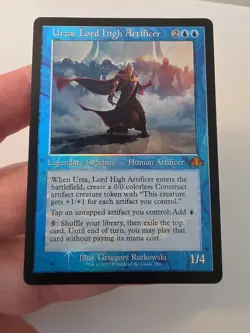 Urza, Lord High Artificer - MTG - Retro - Dominaria Remastered - #296 - NM- Foil - Image 3