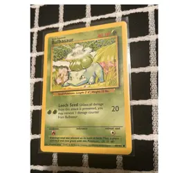 Pokemon TCG Bulbasaur Base Set 44/102 Common Regular English Unlimited - Image 1