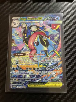 Mega Greninja EX 116/086 M4: Chaos Rising Holo English Pokemon TCG NM Card 2026 - Image 1