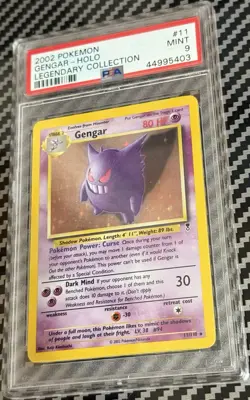 2002 Pokemon Legendary Collection #11 Gengar Holo PSA 9 Card MINT Trusted Seller - Image 3