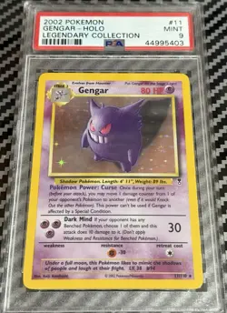 2002 Pokemon Legendary Collection #11 Gengar Holo PSA 9 Card MINT Trusted Seller - Image 4
