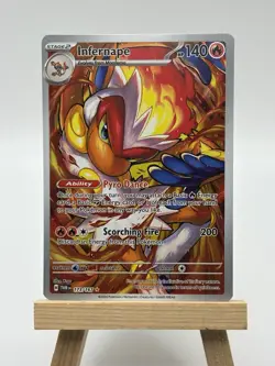 Pokemon TCG Infernape 173/167 Twilight Masquerade Illustration Rare Holo - Image 1