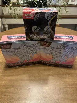 Pokemon Chaos Rising 2x Pokemon Center ETB, 1x Booster Box - Sealed - Image 1