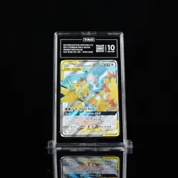 2019 Pokemon SM Hidden Fates Moltres Zapdos Articuno Tag Team GX #66/68 TAG 10 - Image 1
