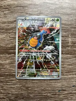 Pokemon Karrablast Illustration Rare Full Art Holo 094/086 Sv: Black Bolt - Image 1