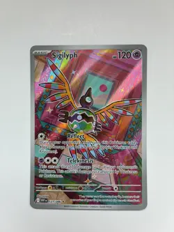 Pokemon TCG Sigilyph 121/086 Illustration Rare SV10.5 White Flare - Image 1