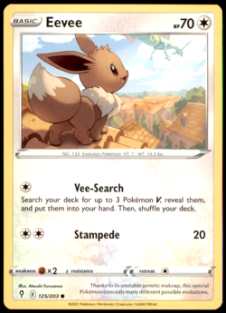 Eevee 125/203 SWSH07: Evolving Skies LP Pokemon TCG - Image 1