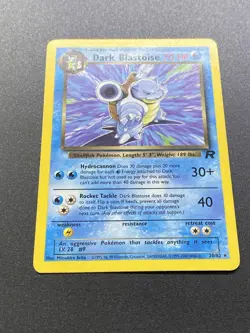 Dark Blastoise 20/82 Team Rocket Regular Black Star Rare WOTC Pokemon TCG - MP - Image 2