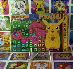 Pokemon Pikachu Holo Prism Vintage Pocket Monsters Vending Sticker 1998 Bandai - Image 3