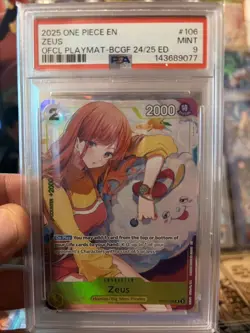 2025 ONE PIECE PROMOS #106 ZEUS PSA 9 - Image 1