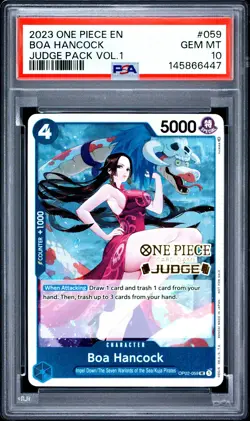 2023 ONE PIECE JUDGE PACK VOLUME 1 #059 BOA HANCOCK PSA 10 - Image 1