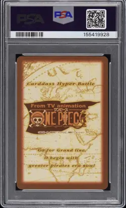 1999 ONE PIECE CARDDASS HYPER BATTLE FIRST STAGE #C01 LUFFY PSA 8 - Image 2
