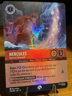 Lorcana: Hercules - Spectral Demigod 214/204 - Epic Foil - Winterspell - Image 2