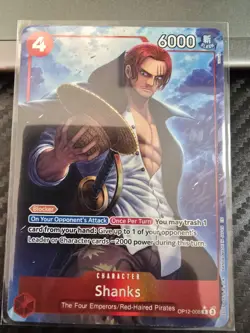 One Piece Cards Game - Shanks (Alt Art) OP12-008 R Legacy of the Master English - Image 1