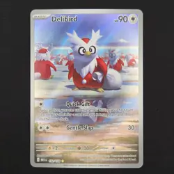 Pokemon TCG Card Delibird 152/132 Mega Evolution Illustration Rare - NM - Image 1