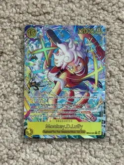 Bandai One Piece Card Game Monkey D. Luffy EB04-061 SEC Alt Art Holo 12000 Power - Image 1