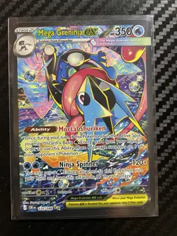 Mega Greninja EX 116/086 M4: Chaos Rising Holo English Pokemon TCG NM Card 2026 - Image 1