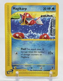 Magikarp 118/165 Expedition Base Set Ereader Vintage 2002 Pokemon Card NM MINT - Image 1