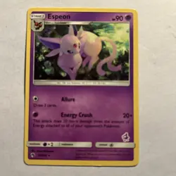 Espeon BATTLE ACADEMY PROMO card MEWTWO STAMP Non-Holo 89/214 SM Lost Thunder - Image 1