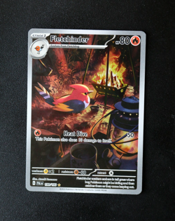 Pokemon Card TCG - Fletchinder 199/193 Paldea Evolved - Illustration Rare - NM ⭐ - Image 1