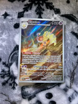 Pokemon TCG Espathra Paradox Rift Holo Card Illustration Rare 197/182 - Image 1