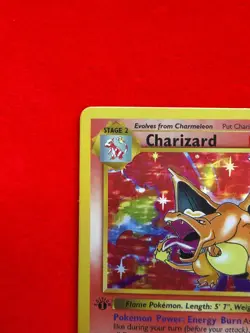 【EX】Pokemon Cards Old Back 1999 Shadowless Charizard 4/102 Pokemon English - Image 3