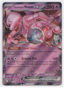 Team Rocket's Mewtwo ex Promo SV: Scarlet & Violet Promo Cards 205 NM - Image 1