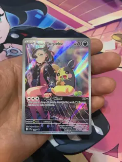 Marnie's Morpeko Pokemon Card SVP EN 206 TCG Trading Card Game - Image 1