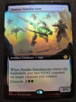 Simian Simulacrum - Extended Art - Foil - The Brothers' War - NM - EN - 352 - Image 1