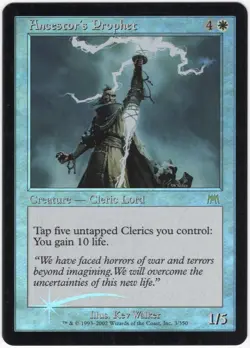 Ancestor's Prophet 2002 Onslaught FOIL White Rare Creature MTG NM AZ1 - Image 1