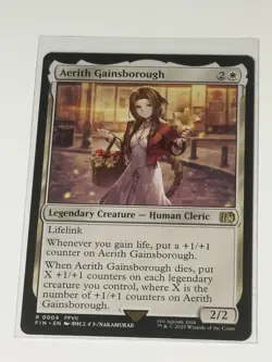 Aerith Gainsborough Final Fantasy #0004 MTG Magic the Gathering Non-Foil - Image 1