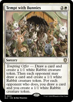 Tempt with Bunnies [Bloomburrow Commander] Magic MTG - Image 1