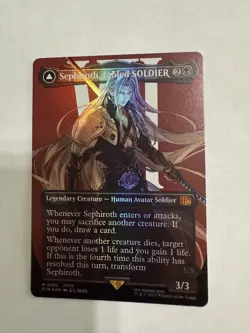 Sephiroth, Fabled SOLDIER (0382) (Borderless) Final Fantasy Foil MTG - Image 1