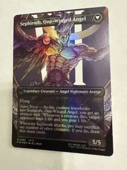 Sephiroth, Fabled SOLDIER (0382) (Borderless) Final Fantasy Foil MTG - Image 2