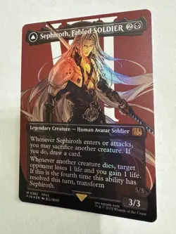 Sephiroth, Fabled SOLDIER (0382) (Borderless) Final Fantasy Foil MTG - Image 3
