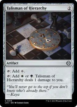 Talisman of Hierarchy [The Lost Caverns of Ixalan Commander] Magic MTG - Image 1