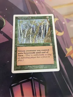 MTG - NATURE'S CLOAK - STARTER 1999 - MP - RARE - Image 1