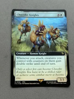 Chocobo Knights #102 Extended Art FOIL - MTG Final Fantasy FIC Commander - NM - Image 3