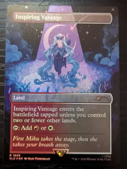 Inspiring Vantage English Foil (1605) MTG Secret Lair Hatsune Miku NM-Mint - Image 1