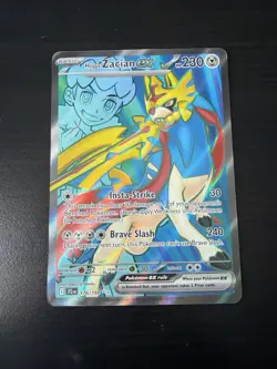 Hop's Zacian ex 176/159 Illustration Rare Pokemon Journey Together - Image 1