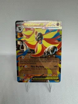 Mega Pyroar Ex 015/086 Chaos Rising Holo Double Rare Pokemon TCG NM - Image 1