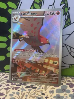 Pokemon TCG Talonflame Holo 091/088 POR IR 150 HP Ability Fire Wing English - Image 1