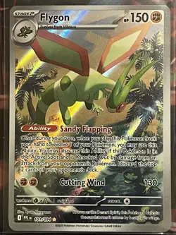 Pokemon TCG Flygon Illustration Rare 101/094 Full Art Holo Phantasmal Flames NM - Image 1