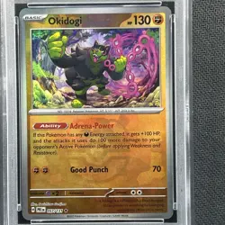 Pokemon Prismatic Evolutions ** OKIDOGI ** #57 /131 💎PSA 10💎 MASTER BALL - Image 2