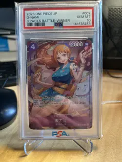 PSA 10 O-Nami ST18-002 8 Packs Battle Winner ONE PIECE Card Japanese - Image 3