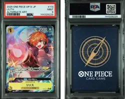 2025 ONE PIECE JAPANESE OP13-CARRYING ON HIS WILL #113 LILITH ALTERNATE ART PSA9 - Image 3