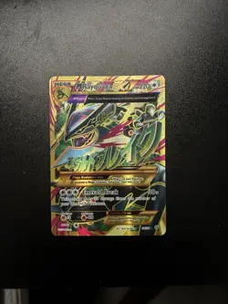 Pokemon TCG M Rayquaza EX Full Art Ultra Rare Ancient Origins Card 98/98 - Image 1